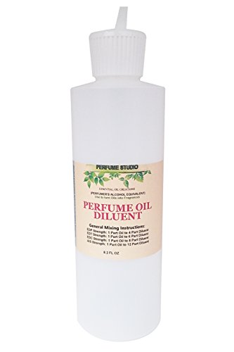 Perfume Studio Perfumer's Alcohol Equivalent Mixing Solvent to Convert Pure Perfume Oils into EDP, EDT, Cologne and Aftershave Strengths (1, 8.2 Oz HDPE Plastic Bottle with Flip Top Pourer)
