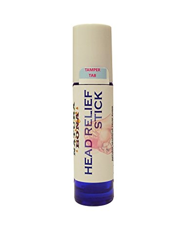 Headache Relief Stick Roll On. An All-Natural Essential Oil Aromatherapy Blend to help with Migraines, Tension & Sinus Headaches; 10ml Roller bottle