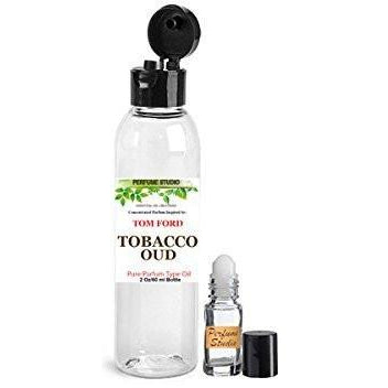 Premium Custom Perfume Blend - Version of Tom Ford Tobacco Oud* in a 2 oz Plastic Bottle and a free 5ml Glass Roller Bottle