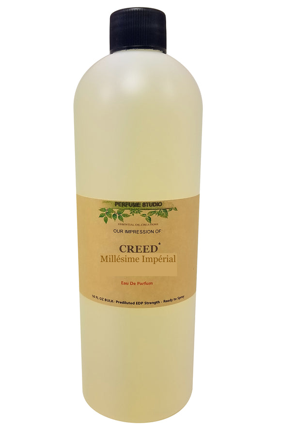 Milleseme Imperial Inspired Perfume - Bulk 16oz Bottle; Prediluted & Ready to Spray