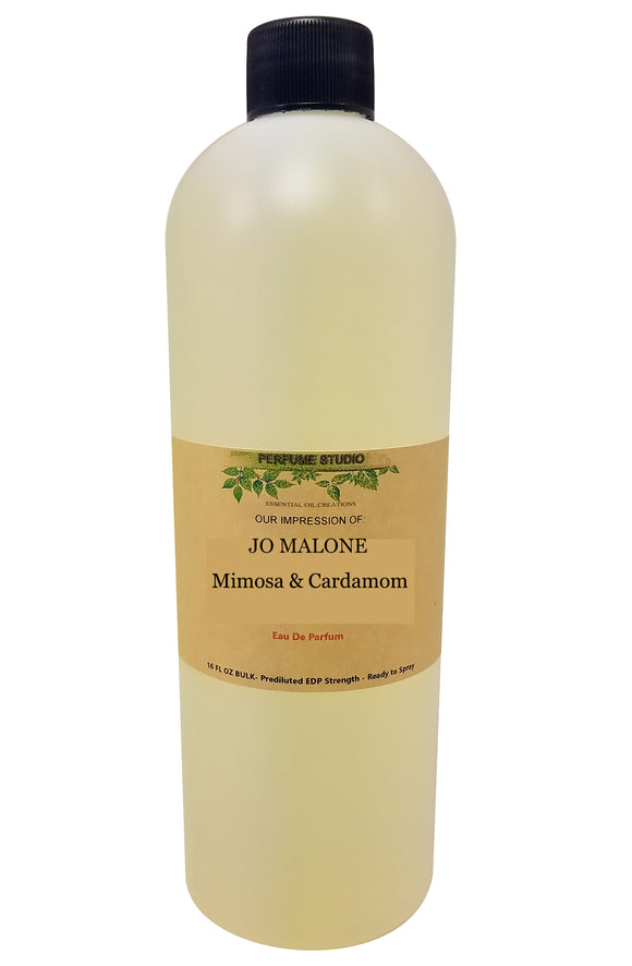 Mimosa & Cardamom Inspired Perfume - Bulk 16oz Bottle; Prediluted & Ready to Spray