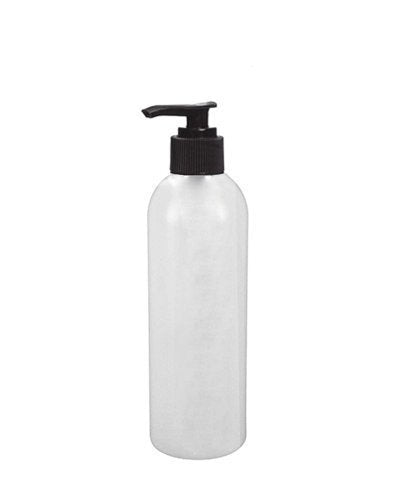 Perfume Studio 16oz Plastic Pump Bottle Pack of 6 Durable HDPE Natural Plastic Pump Dispenser Bottles with a 24/410 Neck Size. Ideal Plastic Bottles for Liquids; Shampoo, Soaps, Oils (Black Pump)