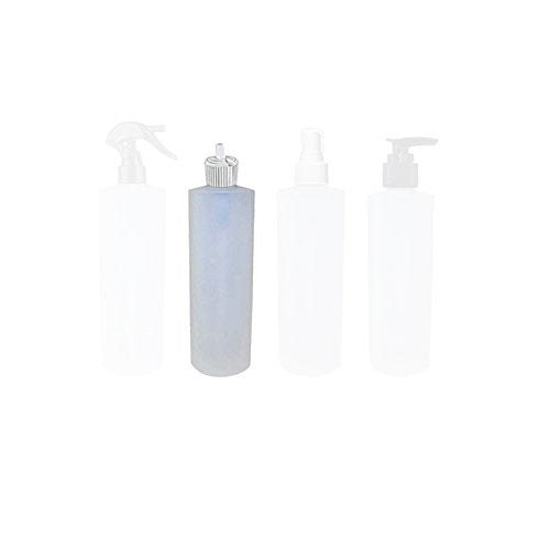 Perfume Studio 4oz Flip Top Bottles - Pack of 8 Dispenser Bottles Made from Strong HDPE Material - 24/410 Neck Size (White FLIP TOP Dispenser)