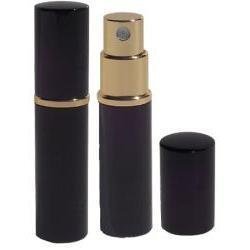 Perfume Studio Travel Spray Atomizer, 5ml Solid Black with Free Small Fragrance Funnel.