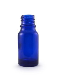 Lot of Four 15 Ml (.5 Oz) Cobalt Blue Glass Bottles with Euro Droppers Essential Oils