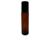 Perfume Studio Set of Amber Glass Roll Ons with Metal Ball Applicators- Ideal for Essential Oil - 10ml