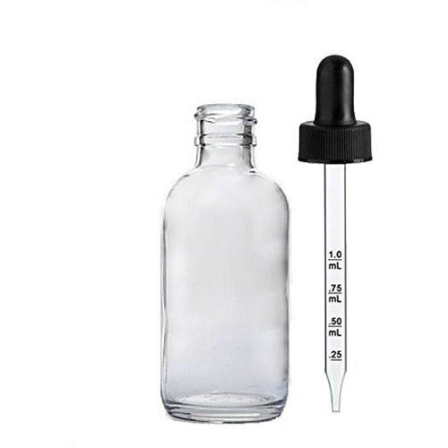 Perfume Studio® 2oz Calibrated Glass Dropper Bottle for Essential Oils - 60ml Clear Glass Calibrated Dropper Bottles (1 unit)