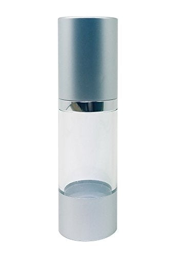 Perfume Studio Airless Pump Bottle Refillable; 1 oz. Ideal Airless Dispenser Container for Travel Made from BPA Free Clear Durable Plastic.