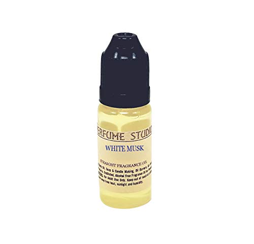 Perfume Studio Fragrance Oil for Soap Making, Candle Making, Perfume Making, Oil Burners, Air Fresheners, Body Mists, Incense, Hair & Skincare Products. Pure Parfum; 12ml (White Musk)