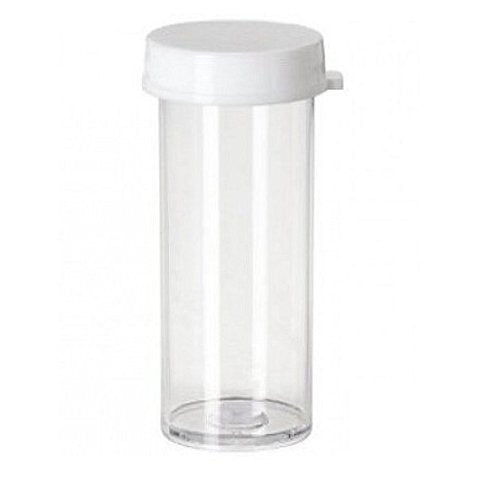 Cafe Cubano Plastic Vials with Caps: Pill Bottle Containers with Snap Lids, 3 Dram for Storing Pills, Crafts, Beads, Seeds and other Small Items (10)