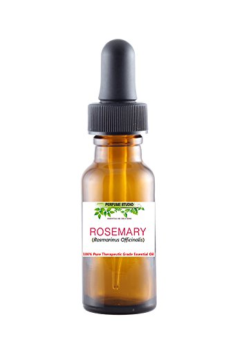 Rosemary Essential Oil. Therapeutic Grade 100% Oil in a 15 ml Amber Glass Dropper Bottle (Rosmarinus Officinalis Premium Grade Aromatherapy Essential Oil)