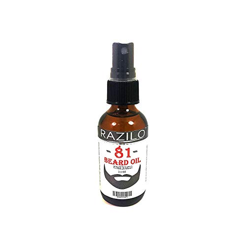 VOYAGE DE RAZILO 81 Beard Oil Spray for Men. Leave-in Beard & Mustache Conditioning Premium Oil Blend that Promotes Healthy Hair Growth; Soften Your Skin & Fights Itch: 2.1 oz Spray