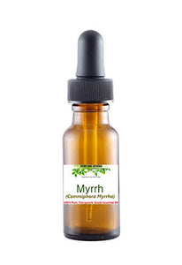 Myrrh Essential Oil. Therapeutic Grade 100% Pure MYRRH Essential Oil in a 15ml Amber Glass Dropper Bottle (Commiphora Myrrha Premium Quality Aromatherapy Essential Oil)