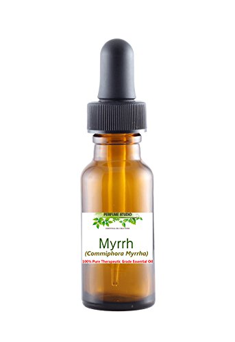 Myrrh Essential Oil. Therapeutic Grade 100% Pure MYRRH Essential Oil in a 15ml Amber Glass Dropper Bottle (Commiphora Myrrha Premium Quality Aromatherapy Essential Oil)