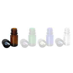 Perfume Studio Amber Glass 5ml Euro Dropper, 6-pack (AMBER GLASS)