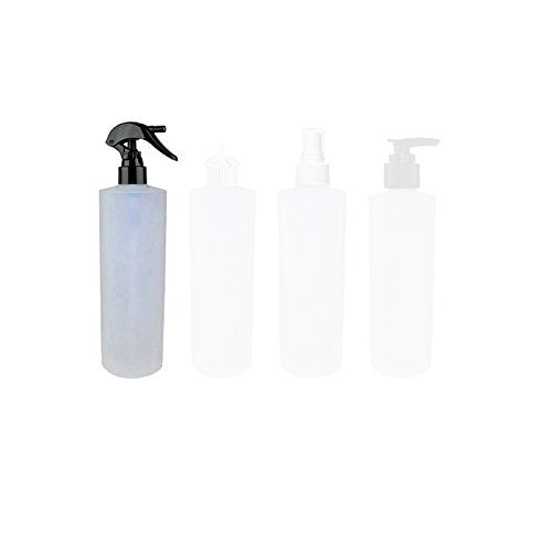 Perfume Studio 4oz Trigger Spray Plastic Bottles, 8-Pack - Strong and Safe HDPE Plastic with 24/410 Neck Finish (Black Trigger Sprayer)