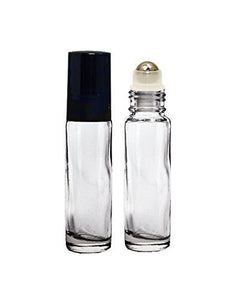 Perfume Studio® Aromatherapy Glass Roll on Bottles Set of Empty Clear Bottles for Essential and Perfume Studio Oils (10 Ml), with Metal Ball for a Smooth Skin Application (3)