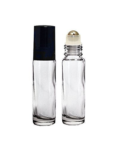 Perfume Studio® Aromatherapy Glass Roll on Bottles Set of Empty Clear Bottles for Essential and Perfume Studio Oils (10 Ml), with Metal Ball for a Smooth Skin Application (3)