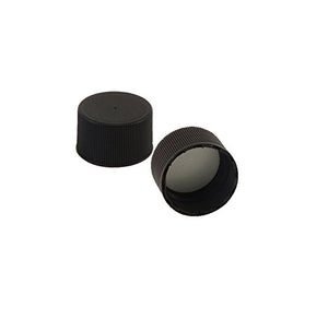 Black Screw Replacement Caps for 5oz Woozy Bottles and other Bottles with 24/410 Neck Finish, Includes 6 Labels (36)