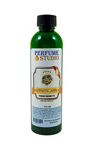 Hypnotic Apple Fragrance Oil for Making Candle, Soap, Lotion, Perfume, Cologne, Incense, Bath Bomb, Diffusers, Plug in Refills. Premium Quality Undiluted Pure Perfume Oil (Hypnotic Apple 4oz)