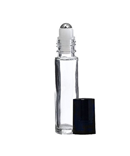 Bulk Roller Bottles - 200 pcs, 7ml with Stainless Steel Metal Ball and Black Cap from Perfume Studio®