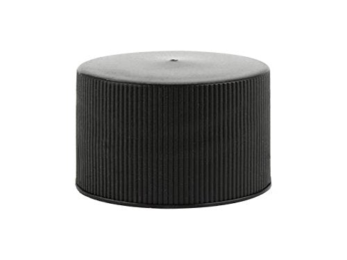 Perfume Studio 28/410 Bottle Caps  Pack of 24 Threaded Black Caps for Glass Bottles and Plastic Containers with a 28mm Neck Diameter Finish