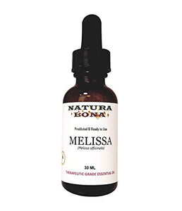 Natura Bona Organic Melissa Essential Oil Therapeutic Grade, Ready to Use, Prediluted 10% in Fractionated Coconut Oil. (30ml Dropper Bottle)