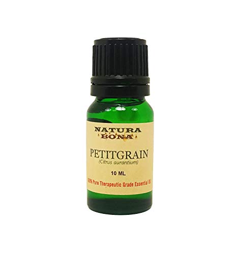 Petitgrain Essential Oil - 100% Pure Steam Distilled Premium Quality Therapeutic Grade Essetial Oil in a 10ml UV Protected Green Glass Euro Dropper Bottle. (PETITGRAIN)