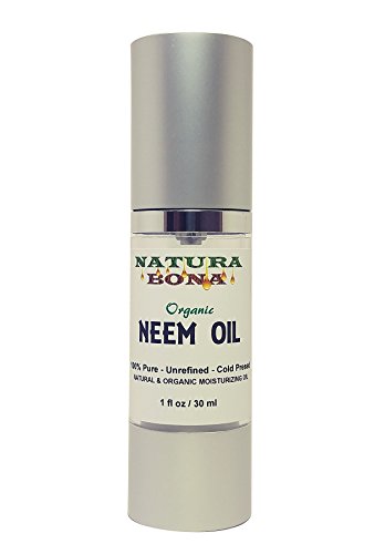 Organic Neem Oil; 100% Pure Nutrient Rich Oil For Skin, Nails & Hair. Use Neem Oil for Stretch Marks, Restore Skin Elasticity, Fade Fine Lines, Acne, Moisturize Hair & Scalp (1oz Neem Oil)
