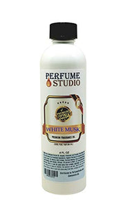 White Musk Fragrance Oil for Making Candle, Soap, Lotion, Perfume, Cologne, Incense, Bath Bomb, Diffusers, Plug in Refills, Oil Burners. Premium Quality Undiluted Pure Perfume Oil (White Musk 4oz)