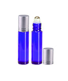 Perfume Studio 10ML Cobalt Glass Roller Bottles with Metal Ball Applicators. Ideal for Essential Oils