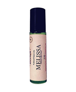 Melissa Essential Oil Roll On, Therapeutic Grade Lemon Balm, Ready to Use, Prediluted 10% in Fractionated Coconut Oil. (10ml Roller Bottle)