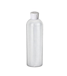 Perfume Studio 16 Oz Natural Plastic Empty Bottles - HDPE 24/410 Neck Size with Choice of Fine Mist Spray or Flip Top Dispensing Cap (6 Bottles)