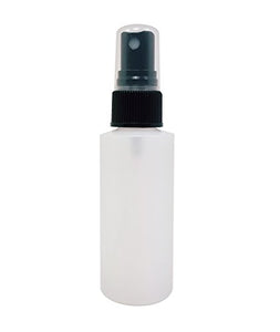 Pack of 10, 2oz Plastic Spray Bottles with Fine Mist Sprayers. HDPE Plastic, Non Toxic, BPA Free, Food Grade Bottles. Ideal for Travel & Home Use. Essential/Perfume Oil Sample Included (Black Sprayer)