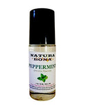 Natura Bona Peppermint Roll-on Essential Oil. Therapeutic Grade Essential Oil in a 30 ml (1 oz) Glass Roller Bottle.