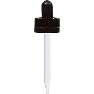 20-400 Black Child Resistant Dropper Assembly with 75mm Pipette (Set of 100)