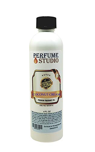 Coconut Cream Fragrance Oil - Use for Making Candle, Soap, Lotion, Perfume, Cologne, Incense, Bath Bomb, Diffusers, Oil Burners. Premium Quality Undiluted Pure Perfume Oil (Coconut Cream 4oz)