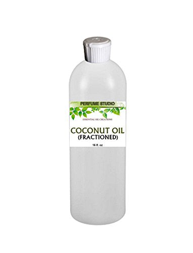 Fractionated Coconut Oil for Essential Oils, Premium Therapeutic Grade 100% Pure for Skin and Face, Aromatherapy, Massage, Carrier, Hair, Anti Aging Moisturizer; 16oz HDPE Flip Top Dispenser Bottle