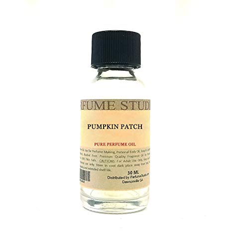Pure Perfume Oil for Perfume Making, Personal Body Oil, Soap, Candle Making & Incense; Splash-On Clear Glass Bottle. Premium Quality Undiluted & Alcohol Free (1oz, Pumpkin-Patch Fragrance Oil)