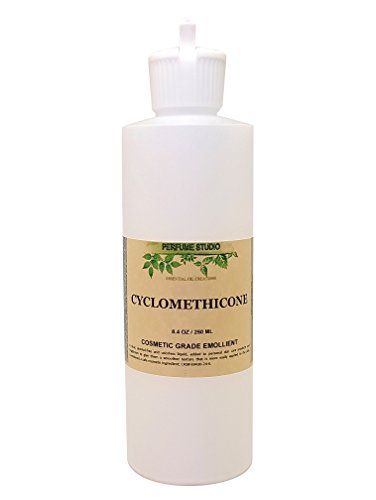 Cosmetic Grade Cyclomethicone Liquid Silicone Oil. Use on Personal Care Products; Skin Emollient, Hair Conditioner, Perfume Carrier to add silky & smoother texture without the oily residue; 8.4oz