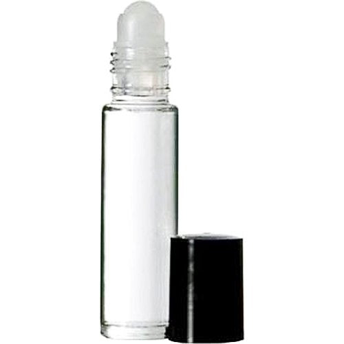 Perfume Studio Roll On Bottles Set - Clear Glass Bottles 10 ml (5, Clear Glass Plastic Ball)