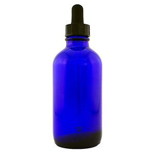 Cobalt Blue Glass Bottle 4oz with Glass Dropper