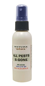 Natura Bona All Pest B-Gone Bug & Critter Insect Killer Repellent Environmentally Safe Spray for Home Use. Made from Natural Essential Oils Known to Effectively Get Rid of Pests (2oz Spray Bottle)