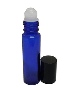 Perfume Studio Roll-On Glass Bottles, 10 ml (5, Real Cobalt Glass)