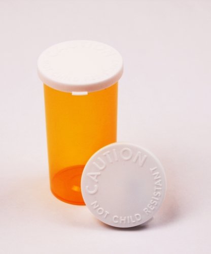 Amber Prescription Pharmacy Vials 20 Dram Vials with Snap Caps (Pack of 24)