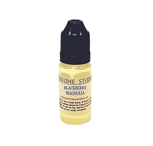 Perfume Studio Fragrance Oil for Soap Making, Candle Making, Perfume Making, Oil Burners, Air Fresheners, Body Mists, Incense, Hair & Skincare Products. Pure Parfum; 12ml (BlackBerry Magnolia)