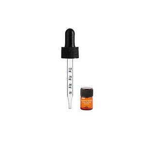 Perfume Studio Graduated Glass Droppers - Pack of Six Replacement Droppers, No Bottles - Plus Free Perfume Sample Vial (7 x 75 mm - 1oz)