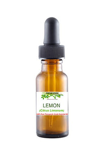 Lemon Essential Oil. Therapeutic Grade 100% Pure LEMON Essential Oil in a 15ml Amber Glass Dropper Bottle (Citrus Limonum Premium Quality Aromatherapy Essential Oil)