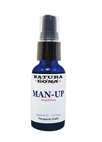 Man-up Sexual Arousal Synergy Blend for Men; Natural Moringa Oil Infused with Performance Enhancement Essential Oils; 1oz (Man-Up Pump, 1oz)