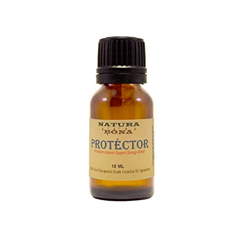 Protector- Natural Essential Oil Blend to Guard Against Environmental & Seasonal Threats. Premium Immunity Booster and Germ Fighter (15ml Euro Dropper)